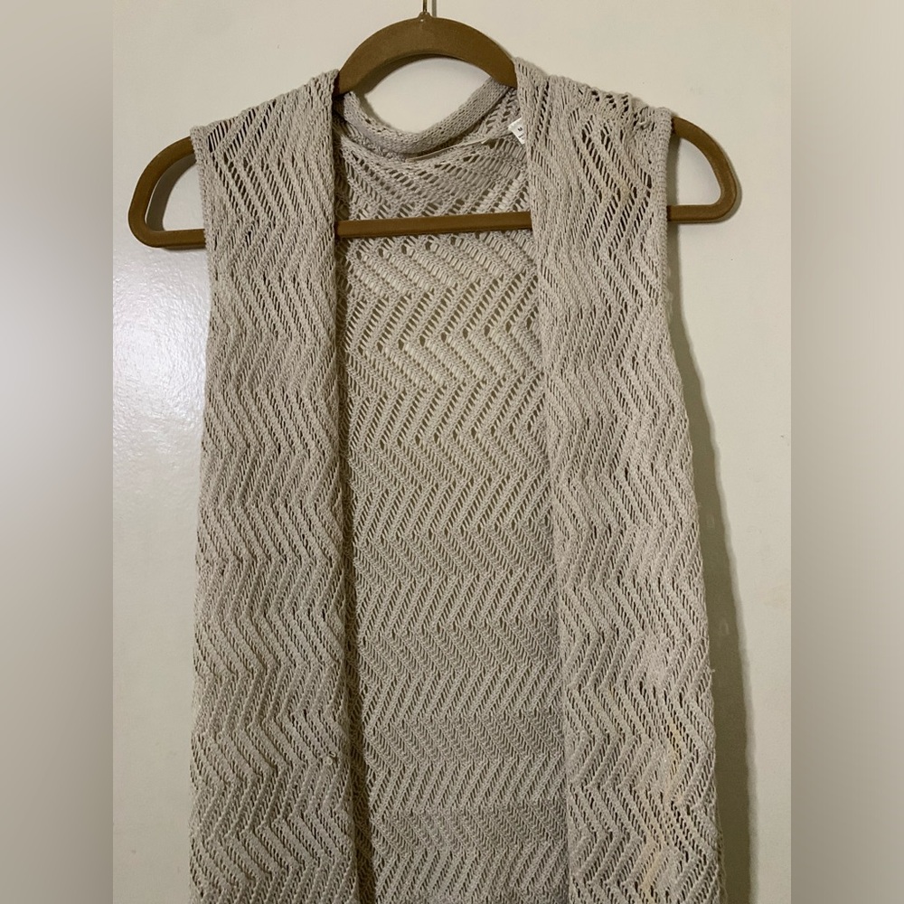 CYRUS TAN KNIT VEST M
